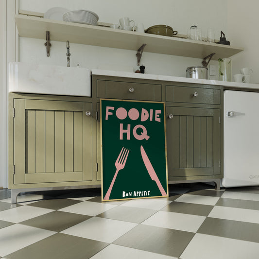 Foodie HQ Art Print