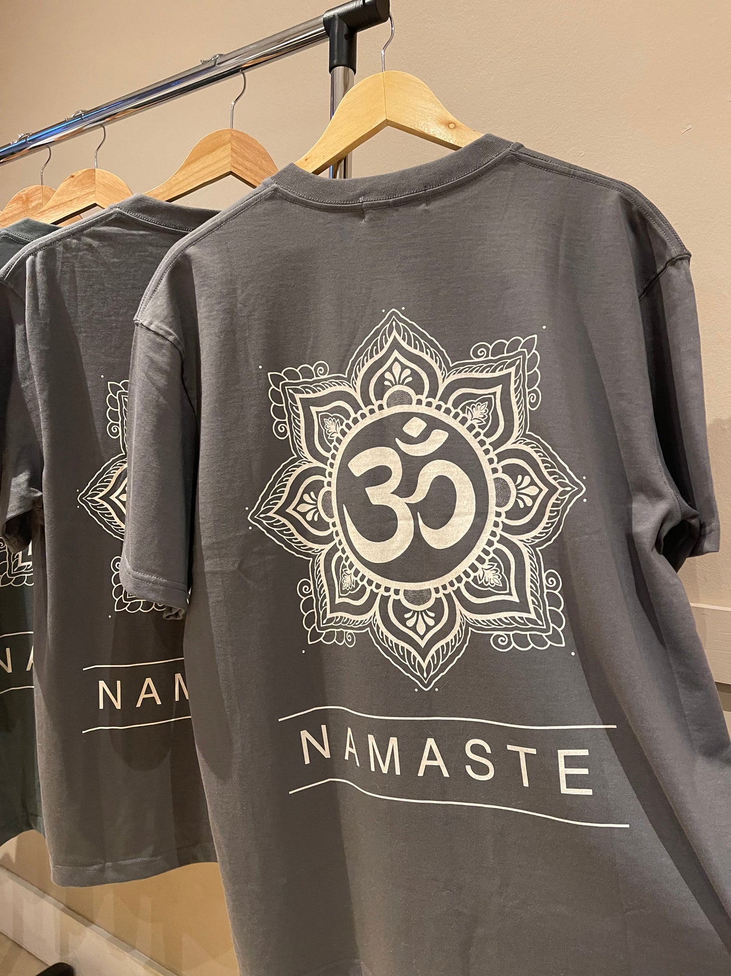 Namaste mandala graphic tee- Heavyweight drop shoulder cotton t-shirt
