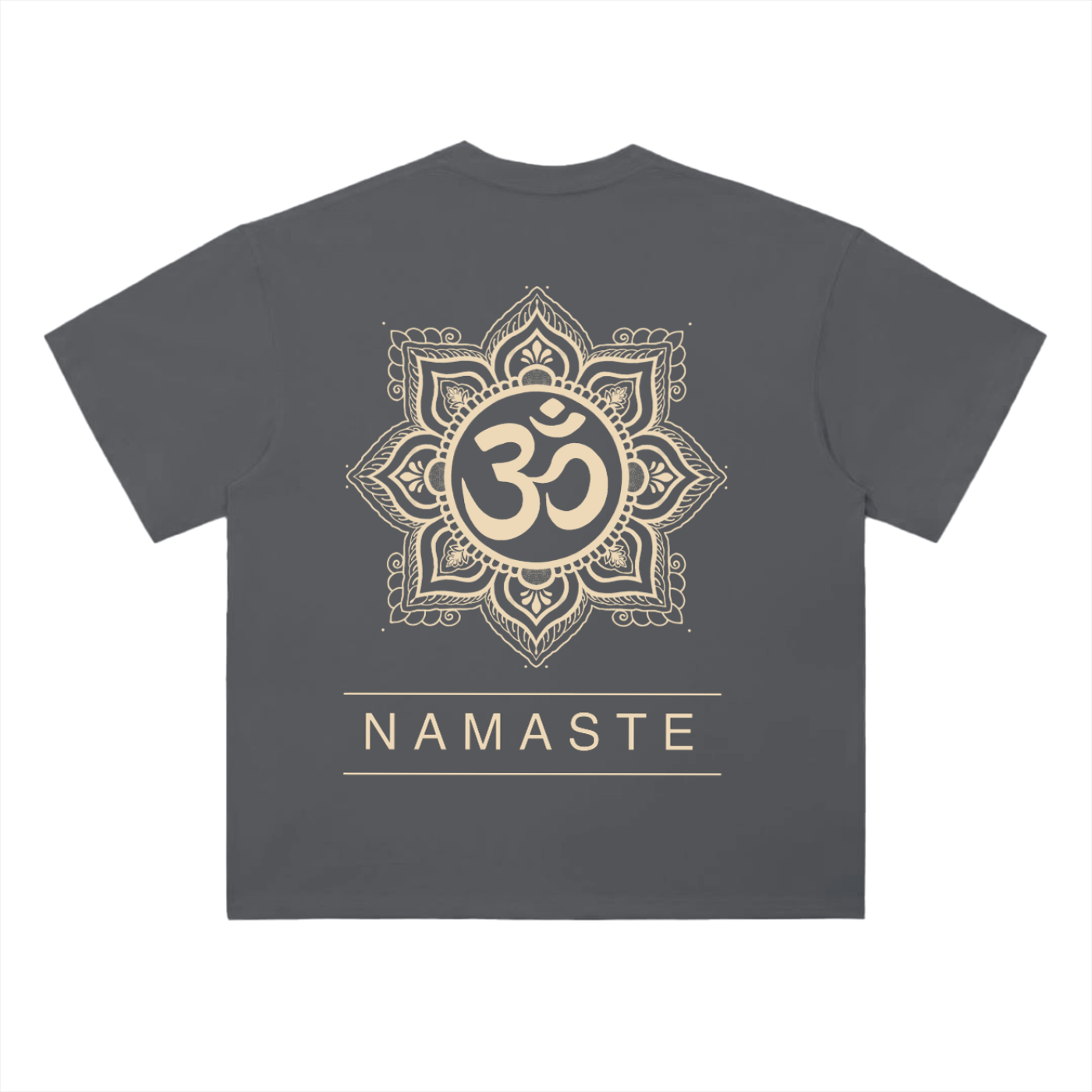 Namaste mandala graphic tee- Heavyweight drop shoulder cotton t-shirt