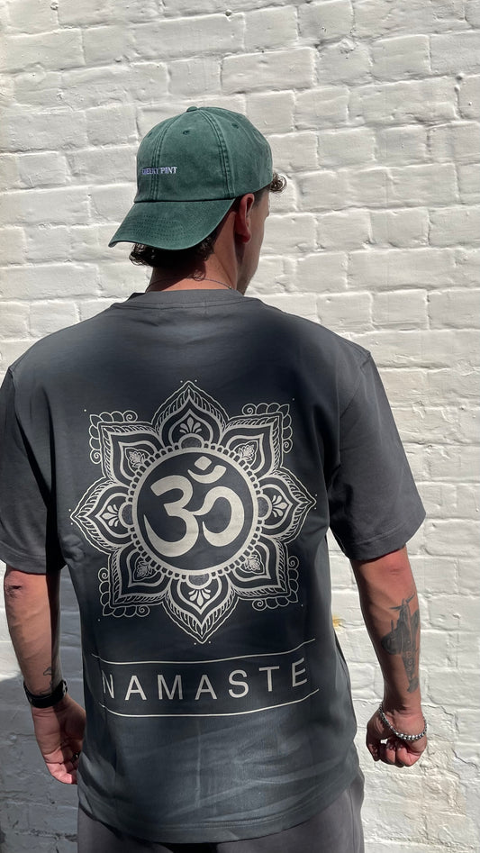 Namaste mandala graphic tee- Heavyweight drop shoulder cotton Unisex t-shirt