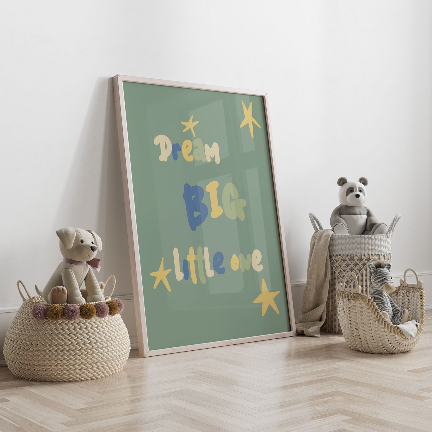Dream Big Little One - Nursery & Kids Room Art Print