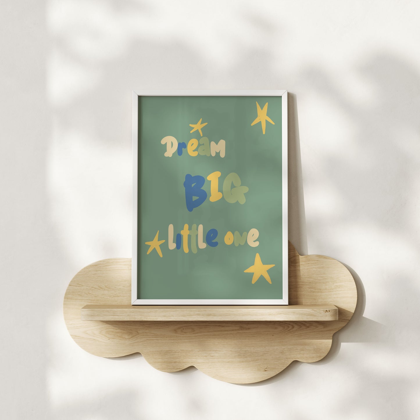 Dream Big Little One - Nursery & Kids Room Art Print