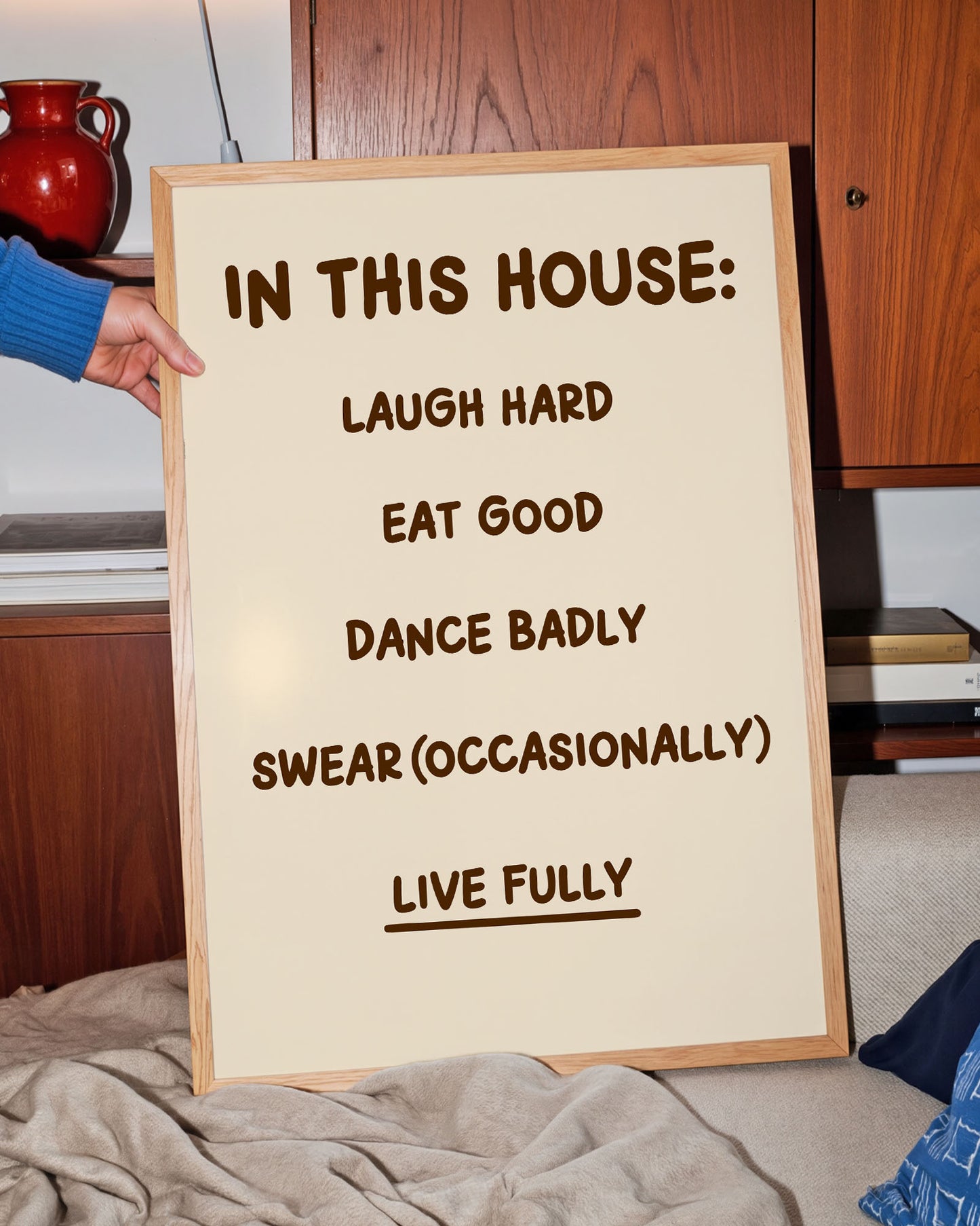 'In This House' Funny House Rules Art Print