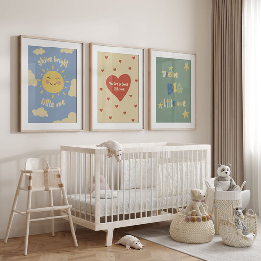 Dream Big Little One - Nursery & Kids Room Art Print