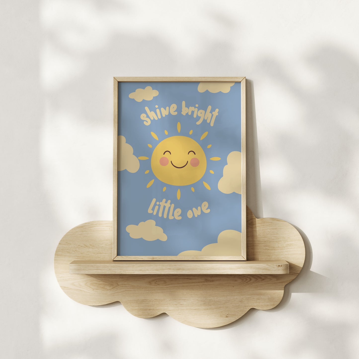Shine Bright Little One - Nursery & Kids Room Art Print